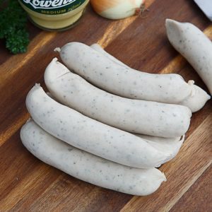 German bratwurst Nurnberger pre-cooked