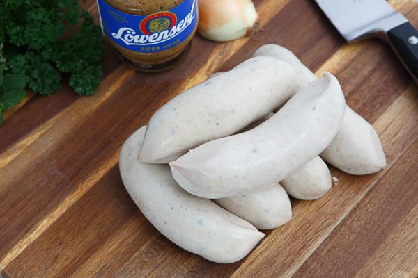 German bratwurst weisswurst pre-cooked