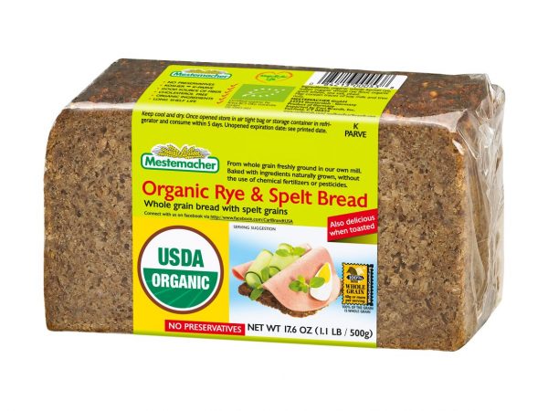 Mestemacher Organic Rye & Spelt Bread 500g